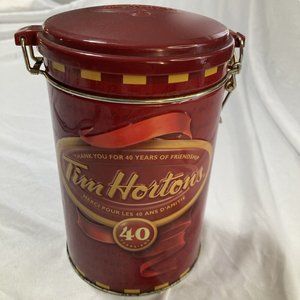 Tim Hortons #004 Limited Edition 40th Anniversary Coffee Canister Tin
